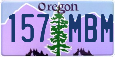 OR license plate 157MBM