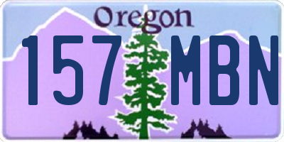 OR license plate 157MBN