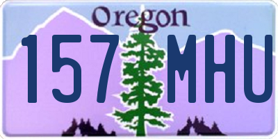 OR license plate 157MHU
