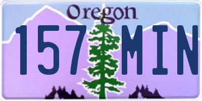 OR license plate 157MIN