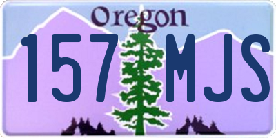 OR license plate 157MJS