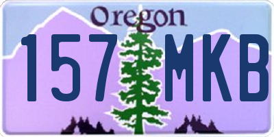 OR license plate 157MKB