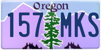 OR license plate 157MKS