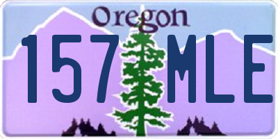 OR license plate 157MLE