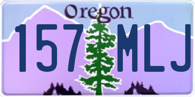 OR license plate 157MLJ