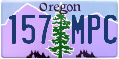 OR license plate 157MPC