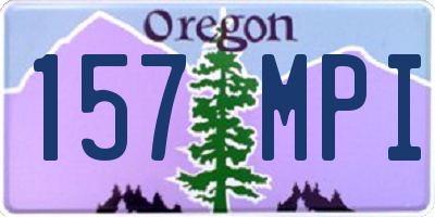 OR license plate 157MPI