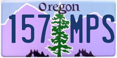 OR license plate 157MPS