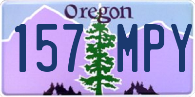OR license plate 157MPY