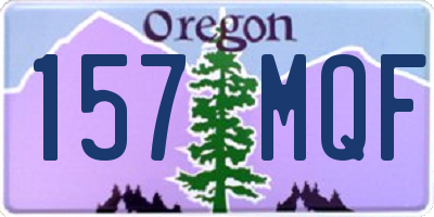 OR license plate 157MQF