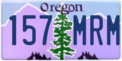 OR license plate 157MRM