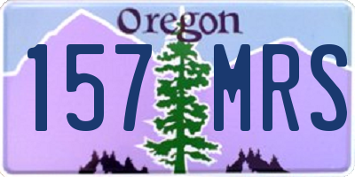 OR license plate 157MRS