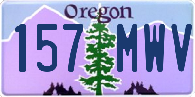 OR license plate 157MWV