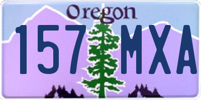 OR license plate 157MXA