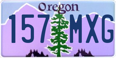 OR license plate 157MXG