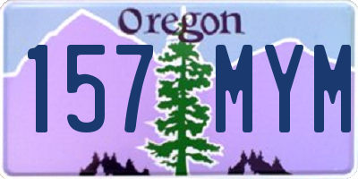 OR license plate 157MYM