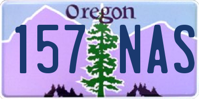 OR license plate 157NAS