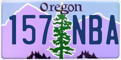 OR license plate 157NBA