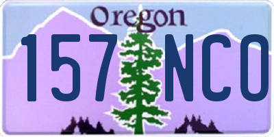 OR license plate 157NCO
