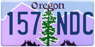 OR license plate 157NDC