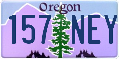 OR license plate 157NEY