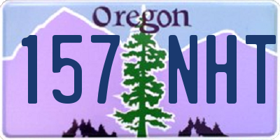 OR license plate 157NHT