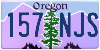 OR license plate 157NJS