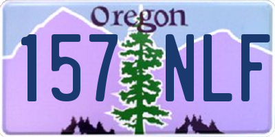 OR license plate 157NLF
