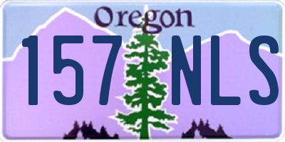 OR license plate 157NLS