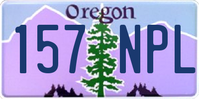 OR license plate 157NPL
