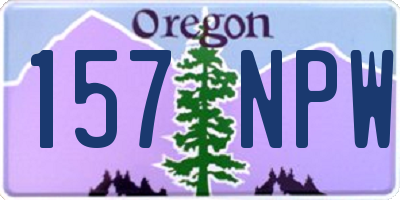 OR license plate 157NPW