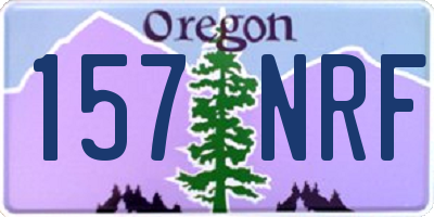 OR license plate 157NRF