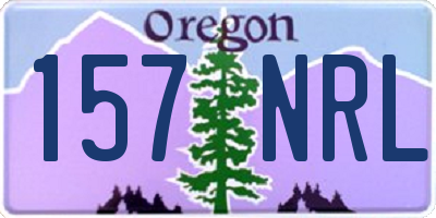 OR license plate 157NRL
