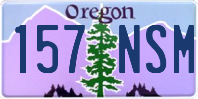 OR license plate 157NSM