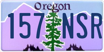 OR license plate 157NSR