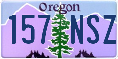 OR license plate 157NSZ