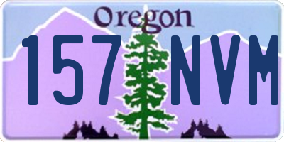 OR license plate 157NVM