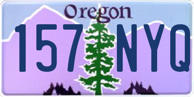 OR license plate 157NYQ