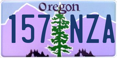 OR license plate 157NZA