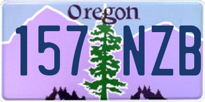 OR license plate 157NZB