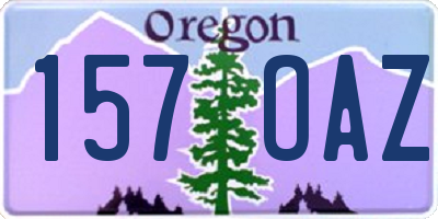 OR license plate 157OAZ
