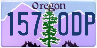 OR license plate 157ODP