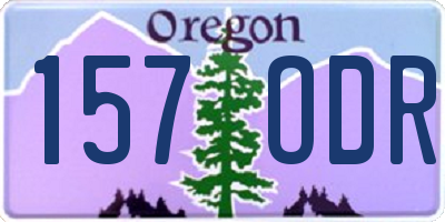 OR license plate 157ODR