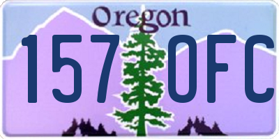 OR license plate 157OFC