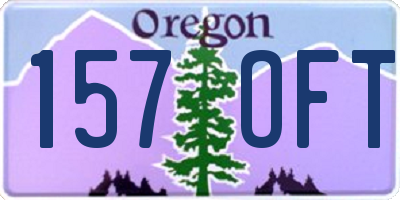 OR license plate 157OFT