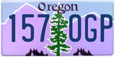 OR license plate 157OGP