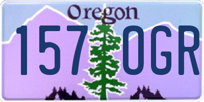 OR license plate 157OGR