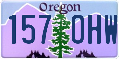 OR license plate 157OHW