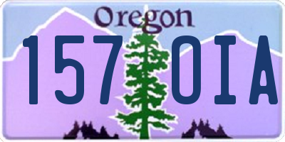 OR license plate 157OIA