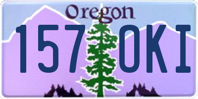 OR license plate 157OKI